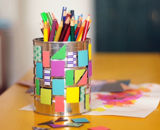 pencil cup desk organizer kid craft