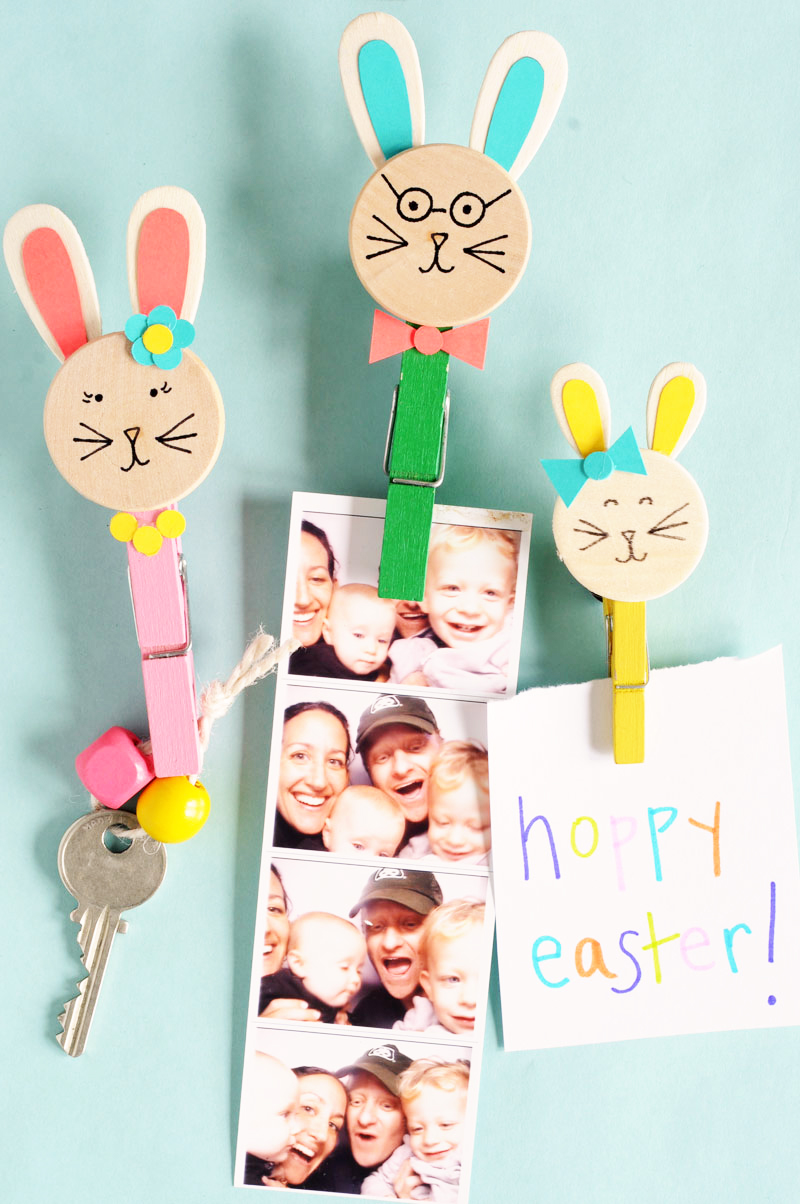 Easter bunny magnet craft
