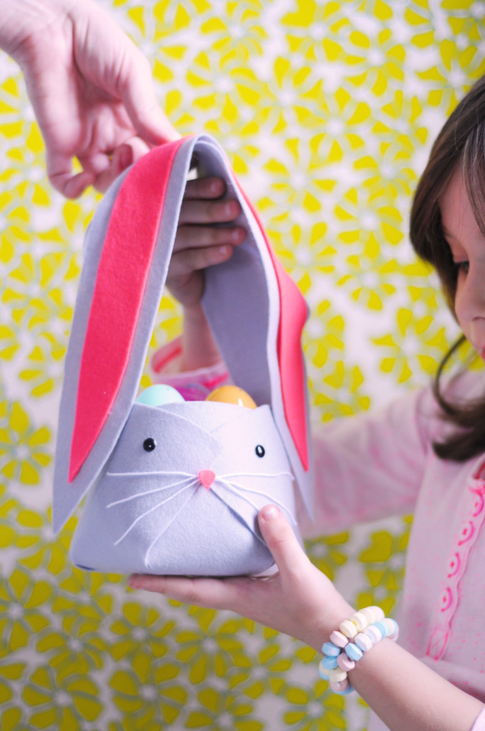 diy felt easter basket for kids