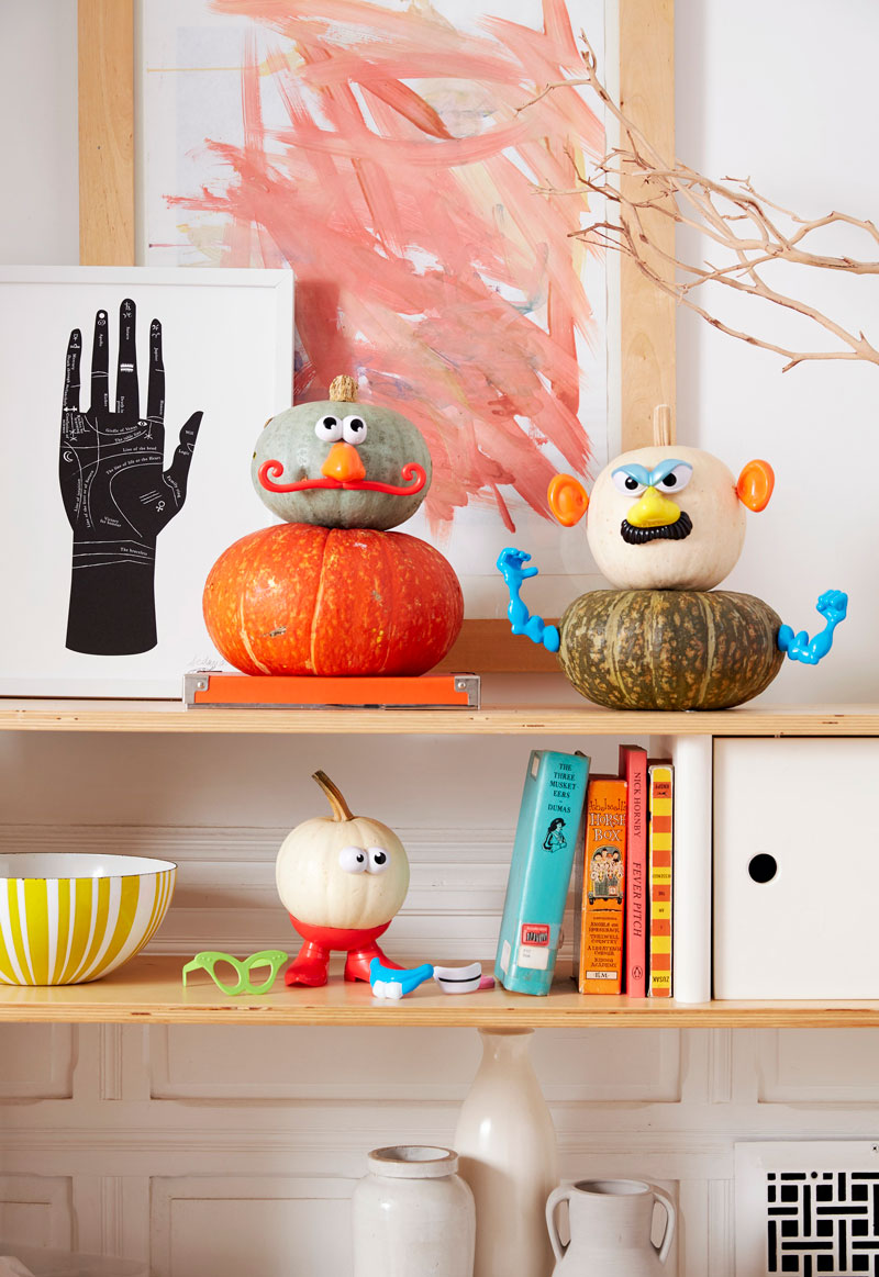potato head toy pumpkin craft kids diy halloween project