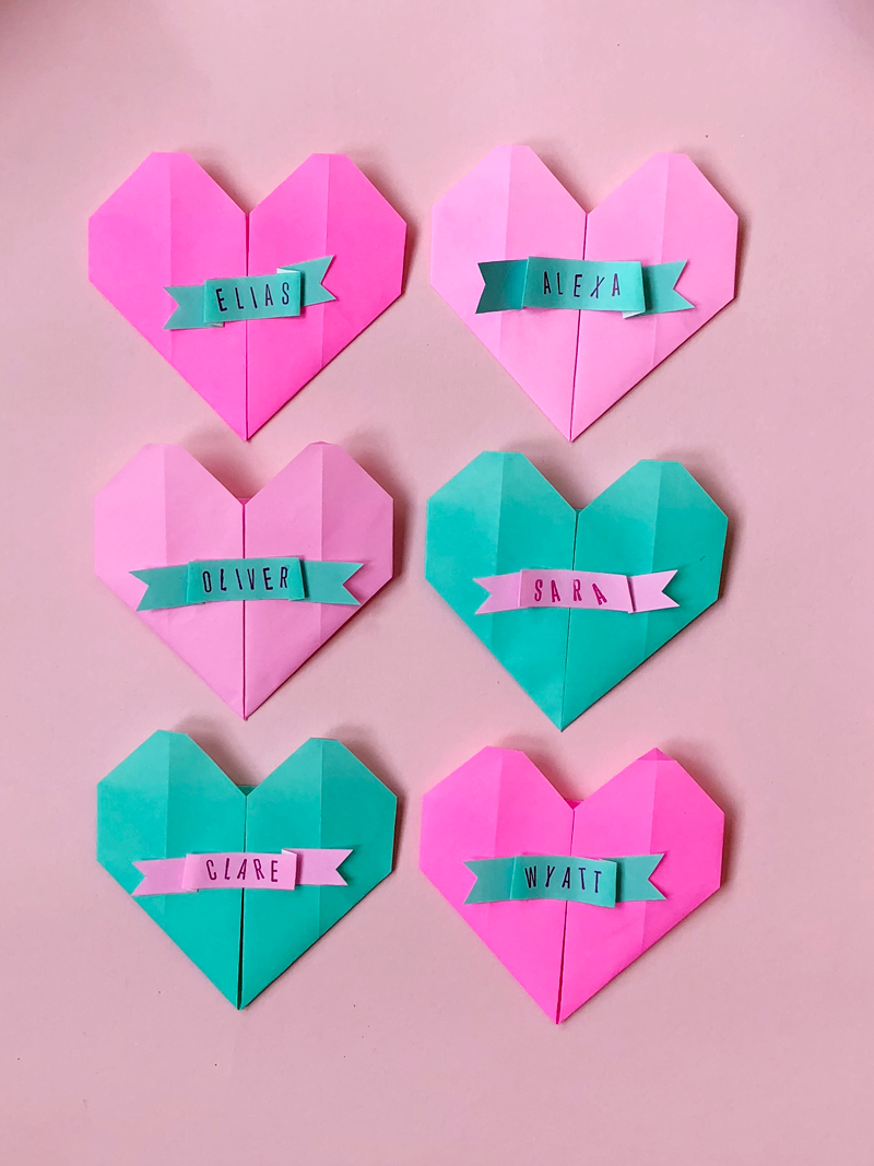 How to Make Origami Hearts | DIY Origami Heart Valentines, Easy for Kids