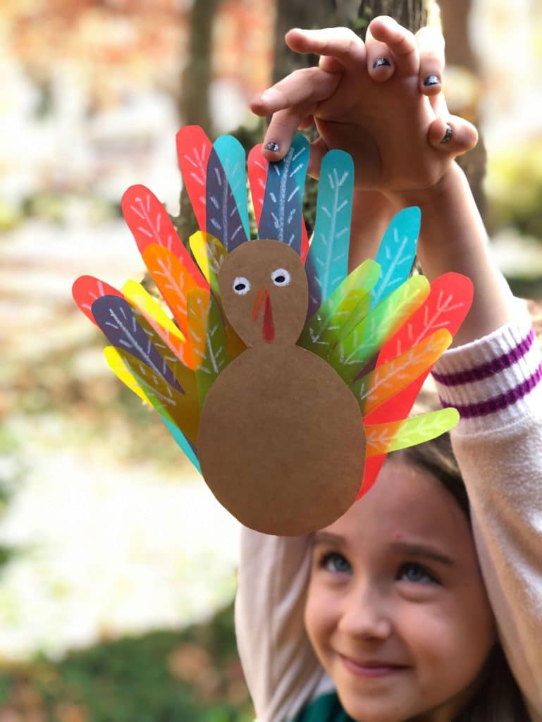 turkey day handprint turkey thanksgiving paper craft