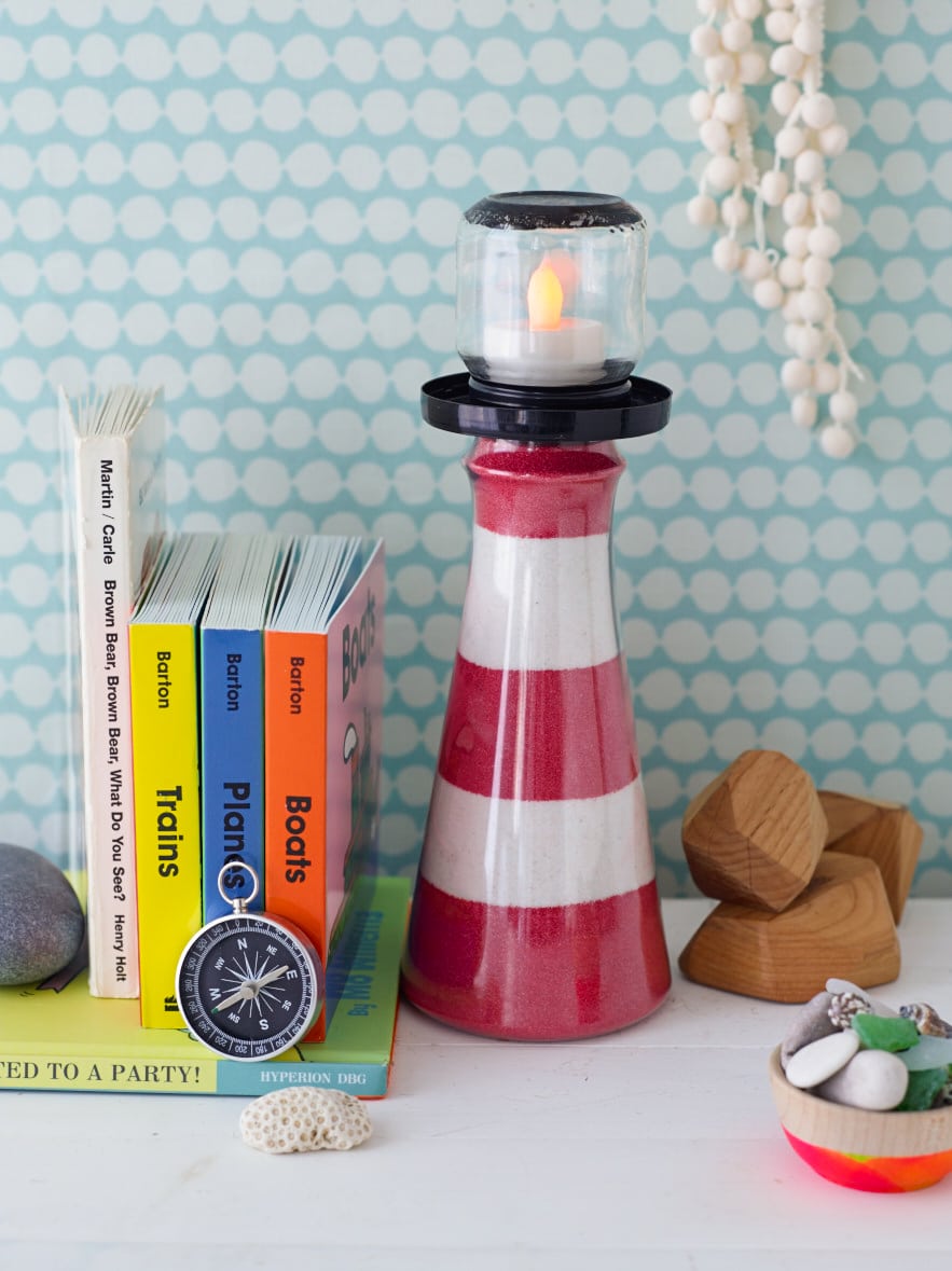 Upcycled Lighthouse Craft • Make Your Own Bookends