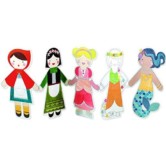 Paper Doll Chain Craft 
and Color, Fairy Tales 
by Petit Collage paper doll chain craft