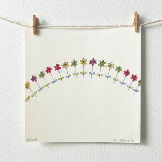 DAILY MADE #29 DISH

I was going to start with a blanket statement that everyone remembers their childhood dish ware, but then it occurred to me how absurd, and possibly triggering, that statement is. People move around without valuables, some eat on fast food wrappers, while others are lucky to eat. Period. 

I think it’s more accurate to say that there are textures, patterns, colors from our childhood that are engraved in our minds eye. And for me, one is this flower pattern from our plates and bowls. Florals weren’t particularly my mother’s taste, and this one had such a youthful vibe that I adored. (I used to struggle to find the repeat and was always annoyed that two adjacent flowers had green leaves.) My parents bought this set on their honeymoon in St. Thomas, and my mom said they fell in love with it because it was a modern take on floral. Sadly they sold it many years ago, but I’ve come to learn that my husband’s grandmother had the coffee cups and pitcher; we are now the rightful owners of those pieces.

I love the idea of plucking a pattern from our mind’s eye and repurposing it as something else in our homes. Not to sell or knock-off, but just to enjoy as a connection to the past.

(Upon additional research I learned that this pattern was designed by @EmilioPucci for @rosenthal_porcelain, famous for his vibrant patterns and the invention of the one-piece ski suit. Swipe ➡️)

#artchallenge #artprompt #drawingprompts #artpromptlist #makesomethingeveryday #artchallenges #dailypractice #makermaking #PKwordofday #PKDailyMade