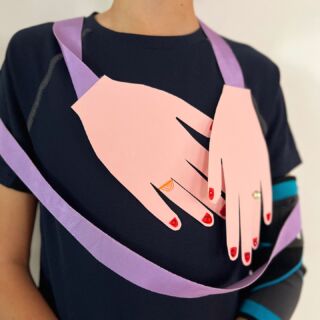 I always&nbsp;tend to write “sending hugs” at the bottom of my letters to Sommer at camp. So I decided to send her the closest thing to an actual hug as I could. I traced my hands on cardstock, cut them out, then glued a ribbon that measured&nbsp;from wrist to wrist at the bottom edge of each hand. I wrote her a note on the palms, and then gave myself a nice manicure and bling with gemstones!

Such a fun thing for a kid to open when they are away from home! 

#campmail #mailart #snailmail #sleepawaycamp #summercamp #craftymail